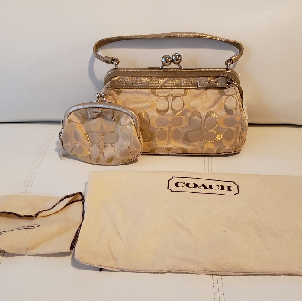 NWT Coach Kyoto Signature Purse and Coin Purse Set